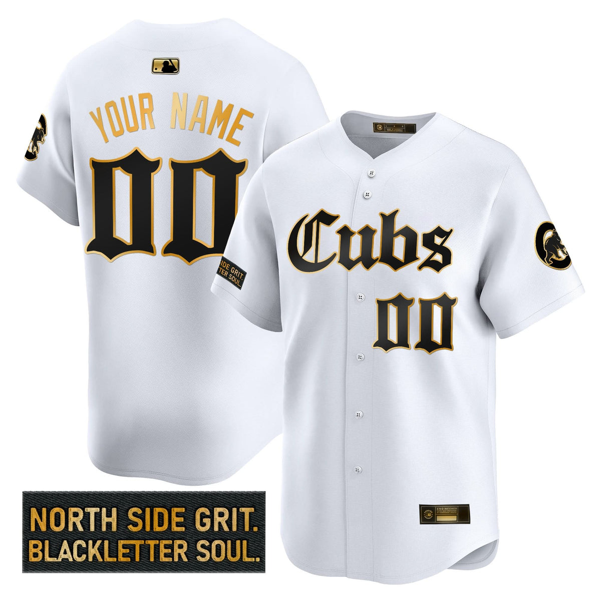 CC 'Gothic North Side Edition' Gold Vapor Premier Limited Custom Jersey - Stitched