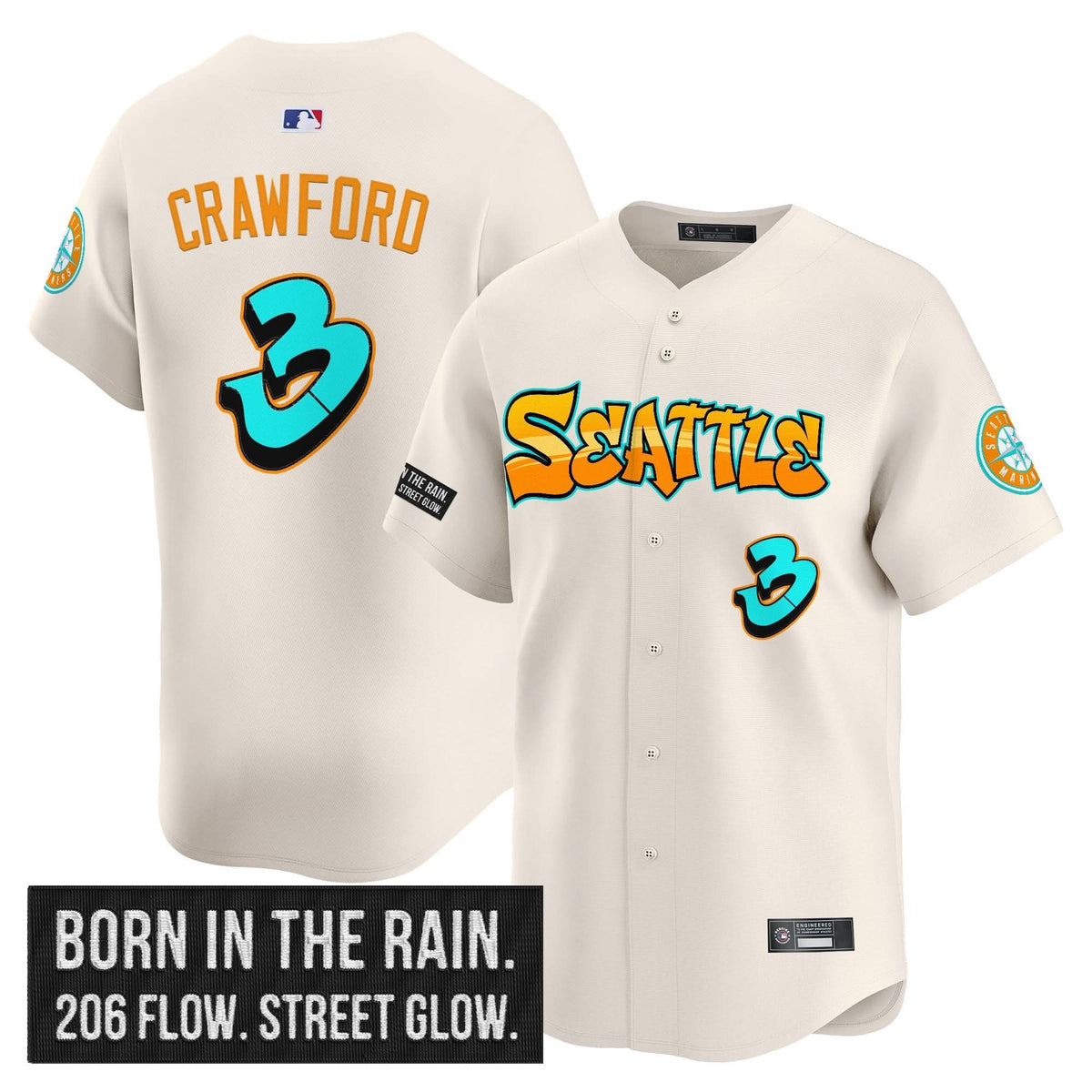 SM 'Graffiti Emerald Drop Edition' Vapor Premier Limited Jersey - Stitched
