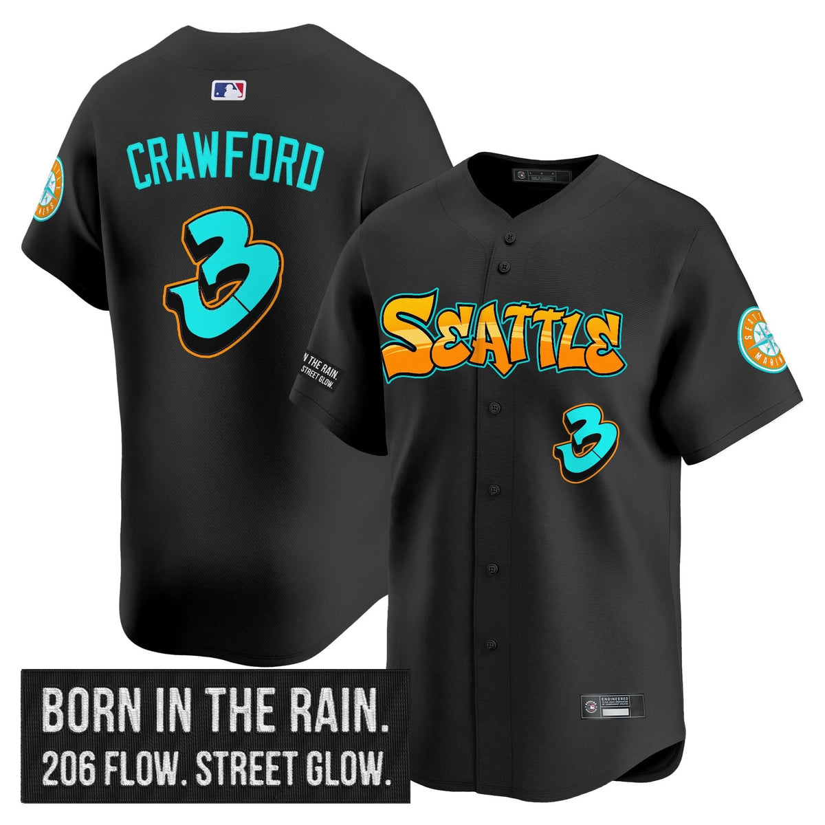 SM 'Graffiti Emerald Drop Edition' Vapor Premier Limited Jersey - Stitched