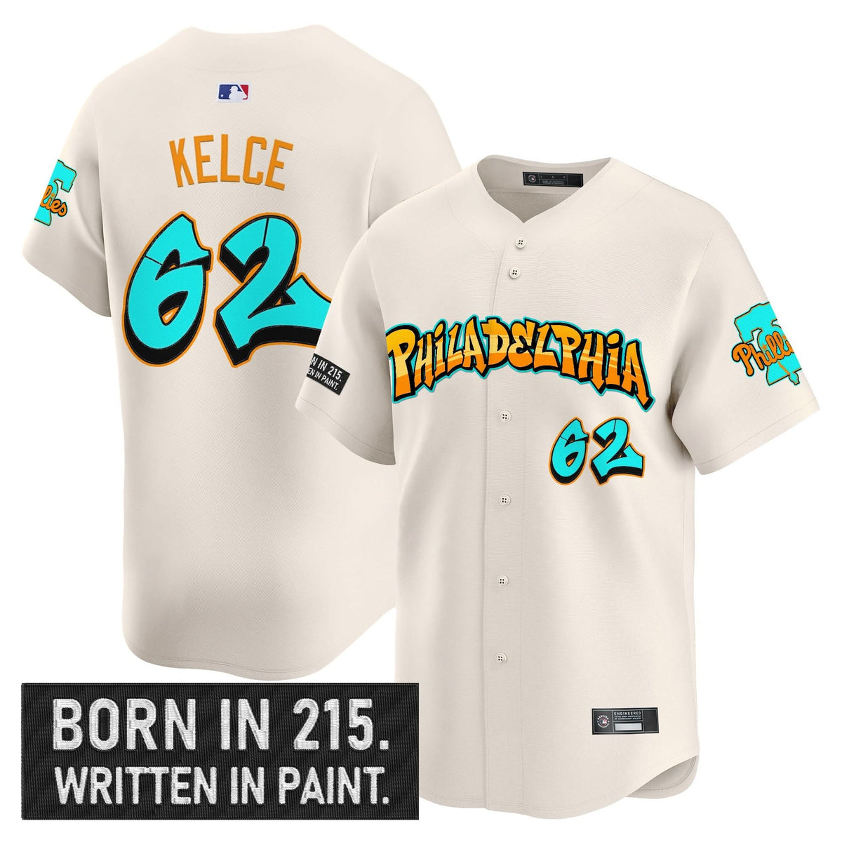 PP 'Graffiti Broad Street Edition 'Vapor Premier Limited Jersey V2 - Stitched
