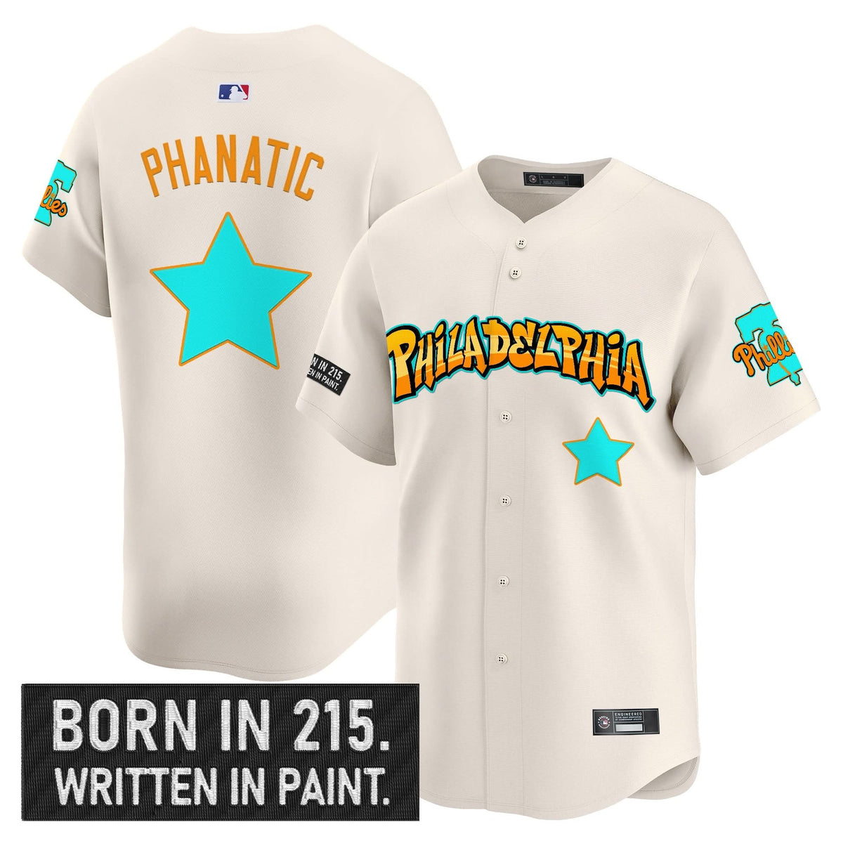PP 'Graffiti Broad Street Edition 'Vapor Premier Limited Jersey V2 - Stitched