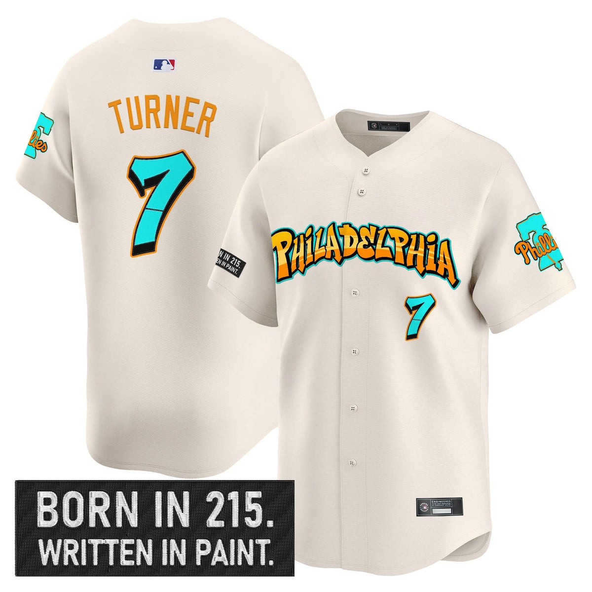PP 'Graffiti Broad Street Edition 'Vapor Premier Limited Jersey V2 - Stitched
