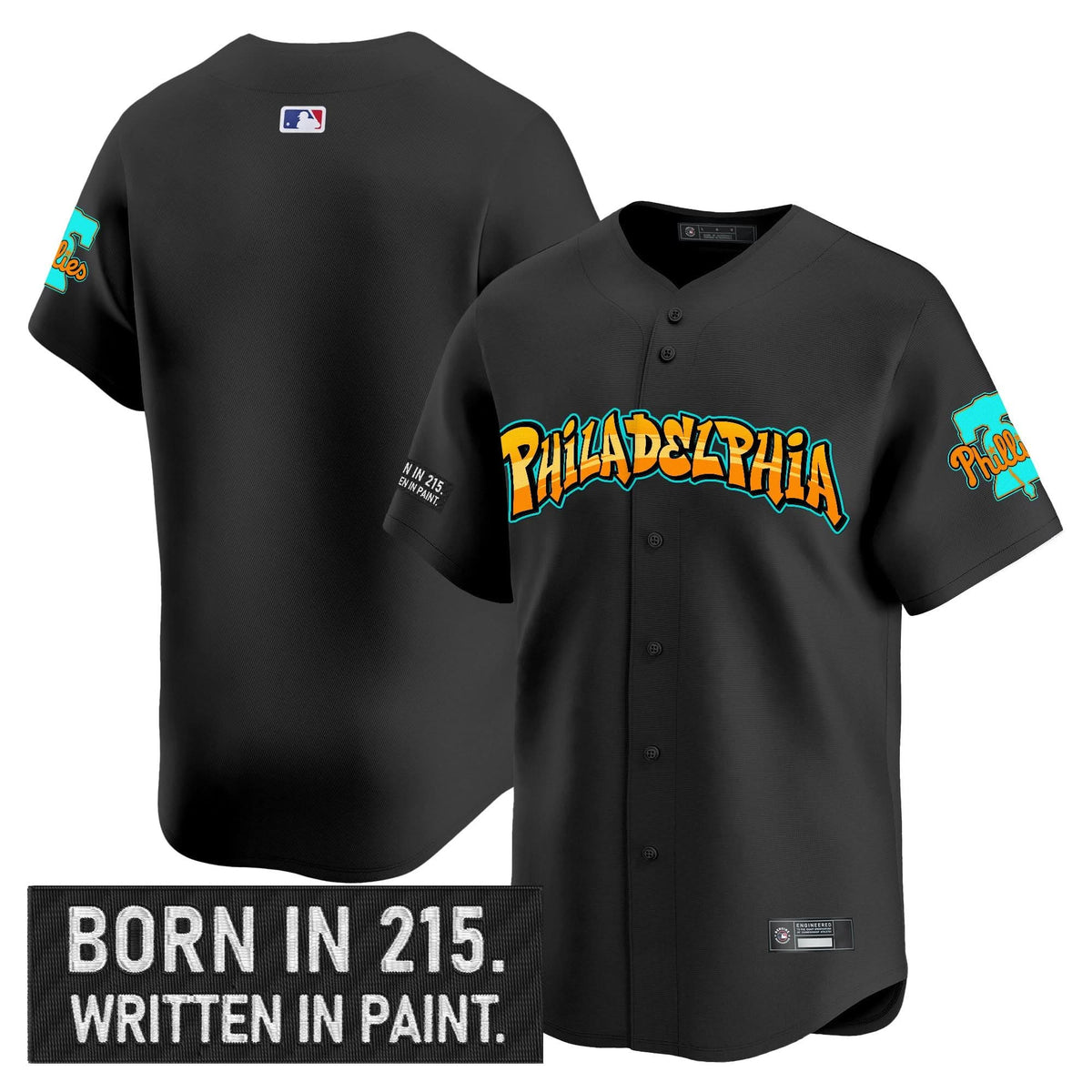 PP 'Graffiti Broad Street Edition 'Vapor Premier Limited Jersey V2 - Stitched