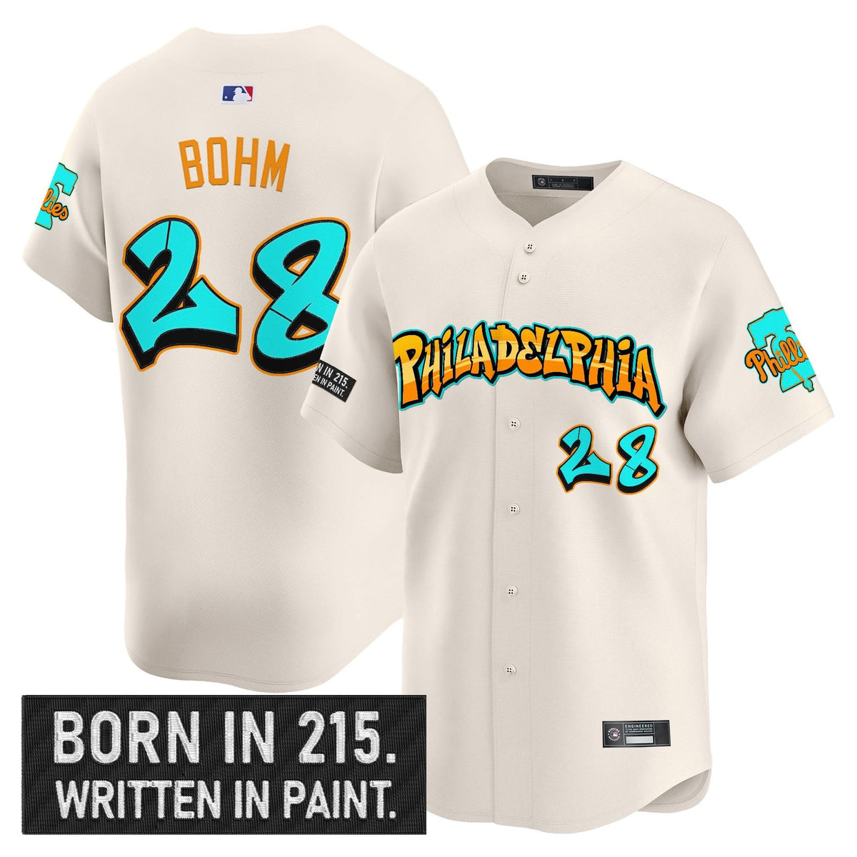 PP 'Graffiti Broad Street Edition 'Vapor Premier Limited Jersey V2 - Stitched