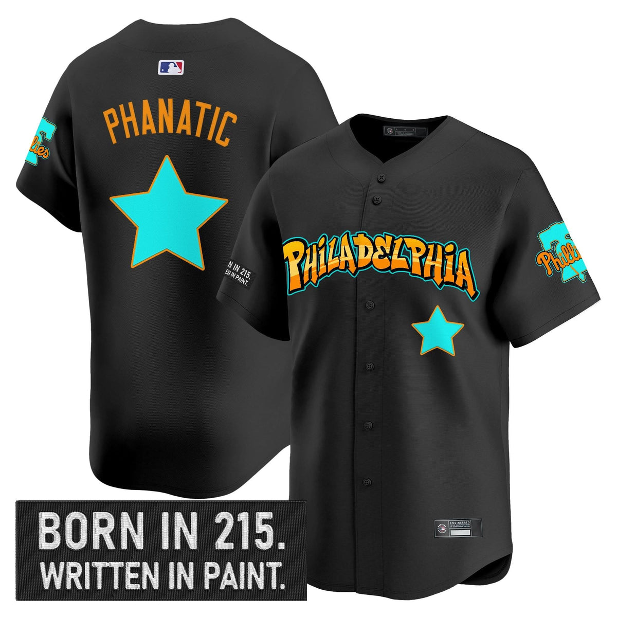 PP 'Graffiti Broad Street Edition 'Vapor Premier Limited Jersey V2 - Stitched