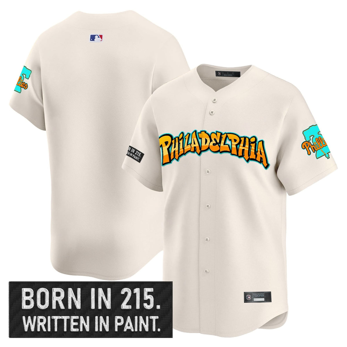 PP 'Graffiti Broad Street Edition 'Vapor Premier Limited Jersey V2 - Stitched