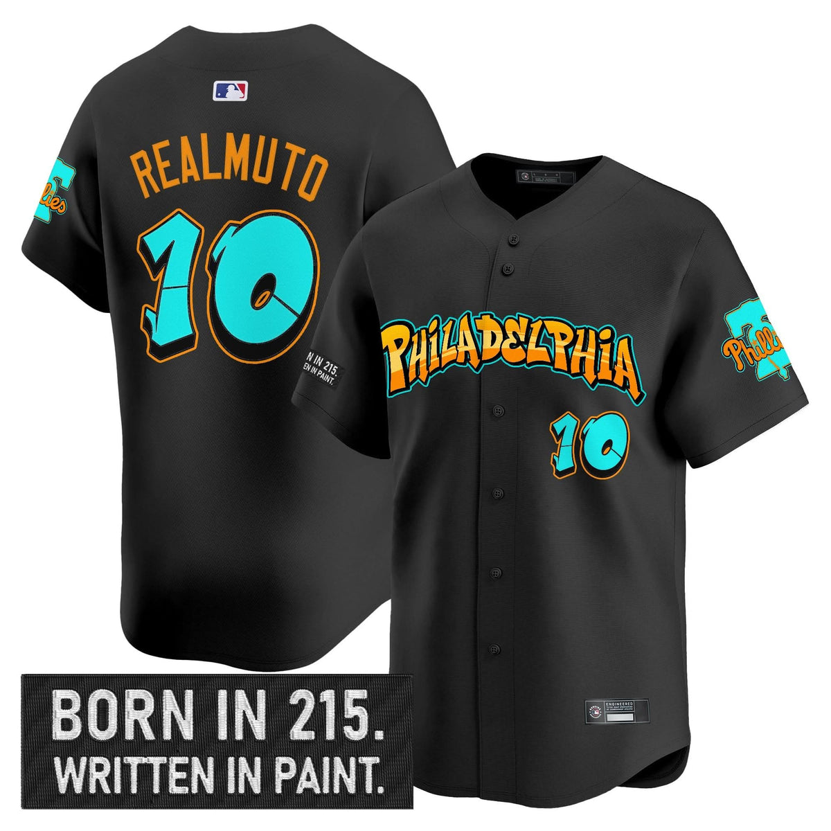 PP 'Graffiti Broad Street Edition 'Vapor Premier Limited Jersey V2 - Stitched