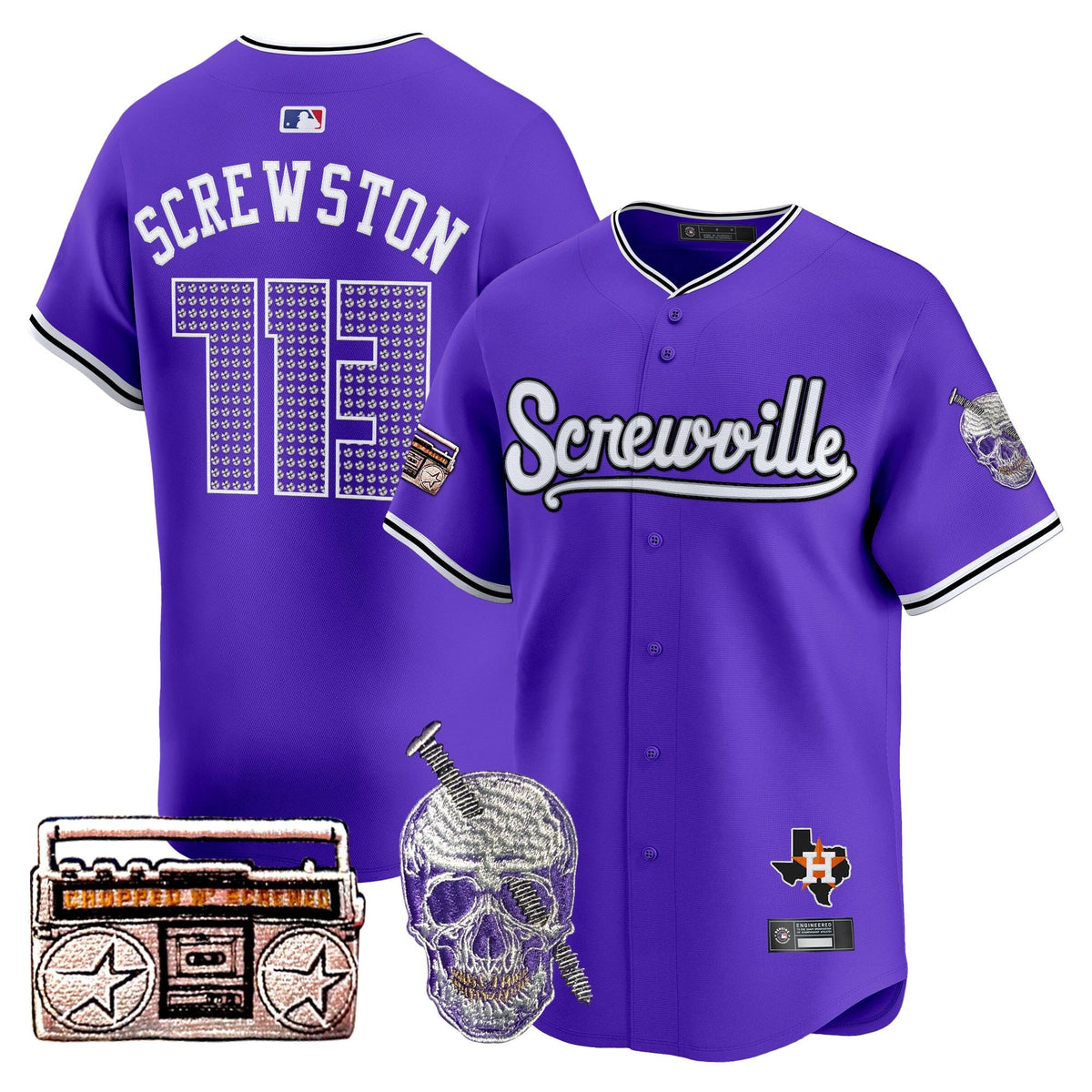 Astros DJ Screw 2025 Vapor Premier Limited Jersey - Stitched
