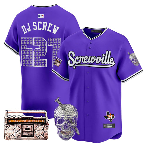 Astros DJ Screw 2025 Vapor Premier Limited Jersey - Stitched