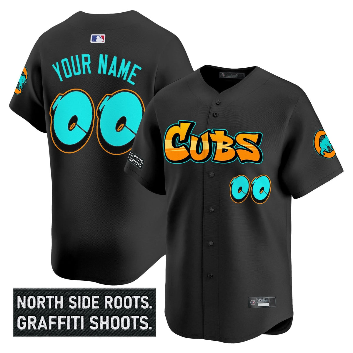 CC 'Graffiti North Side Edition' Vapor Premier Limited Custom Jersey - Stitched