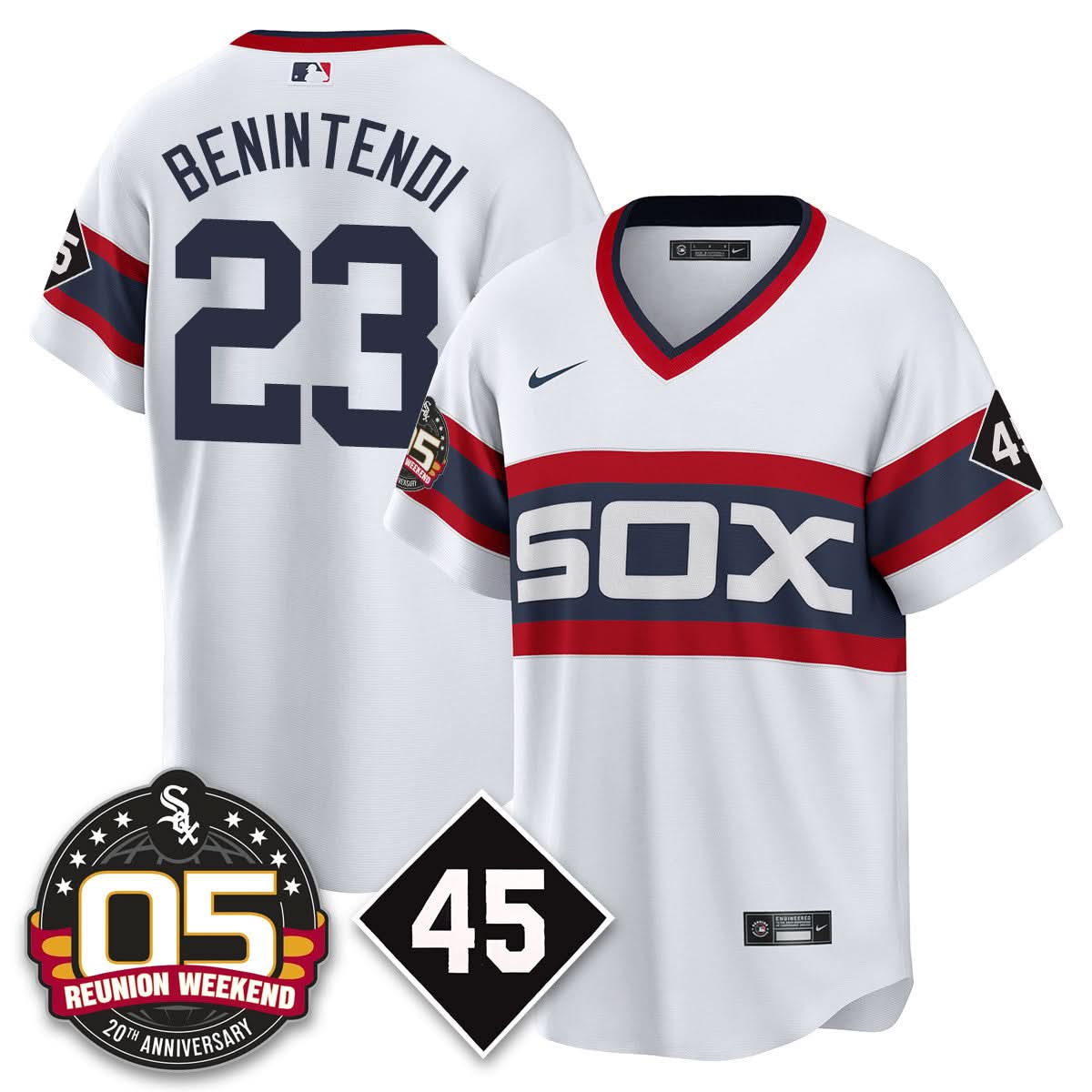 CWS Bobby Jenks 2025 Jersey - Reunion Weekend - Stitched