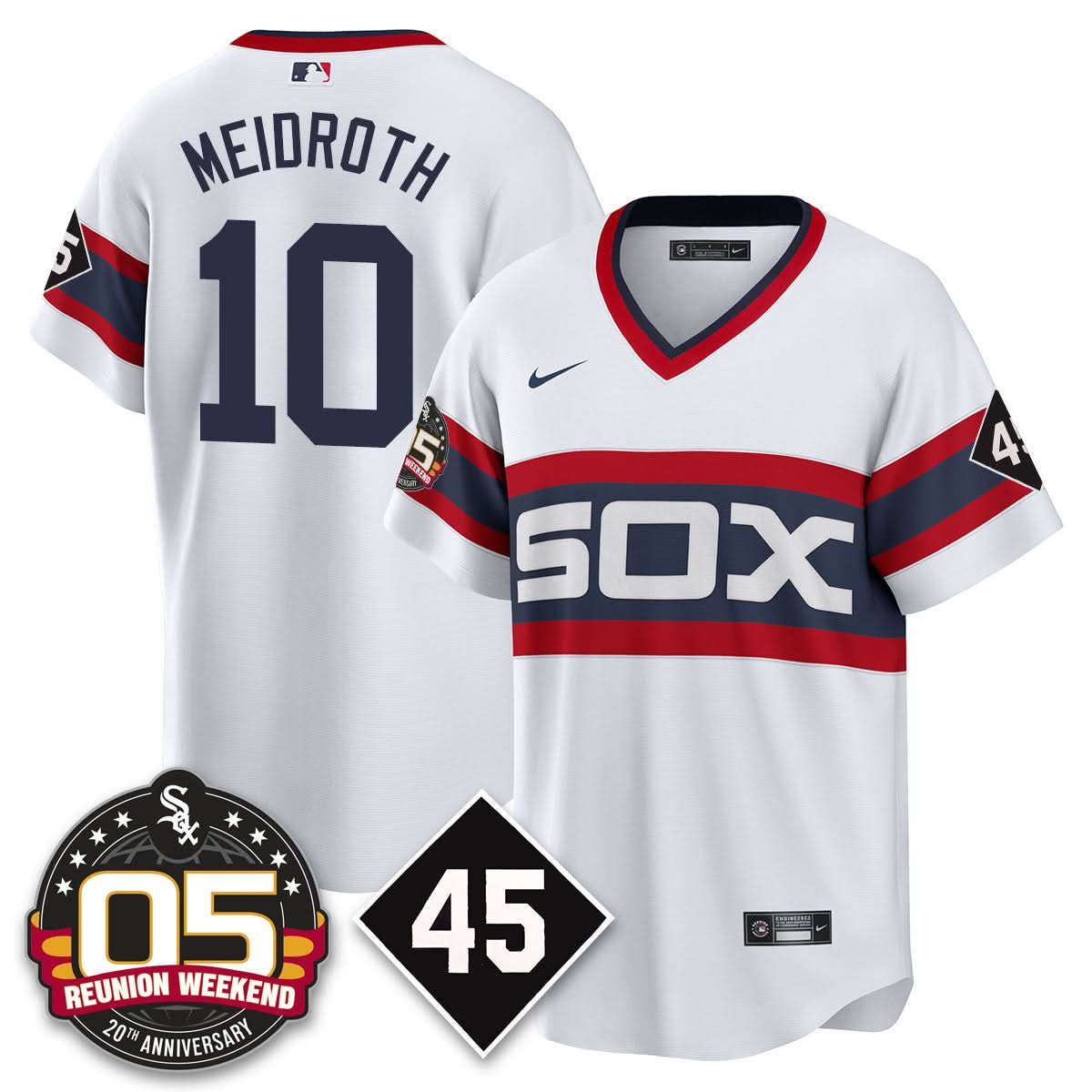 CWS Bobby Jenks 2025 Jersey - Reunion Weekend - Stitched