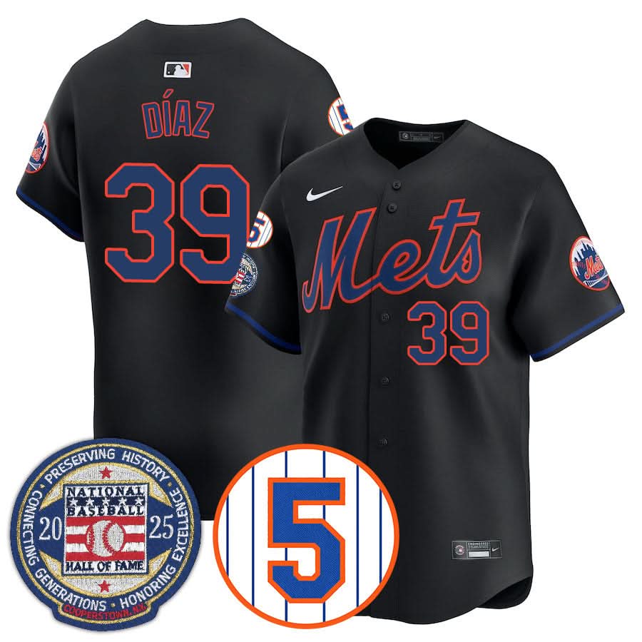 NYM Number Retirement & Hall of Fame Gold Jersey - Stitched