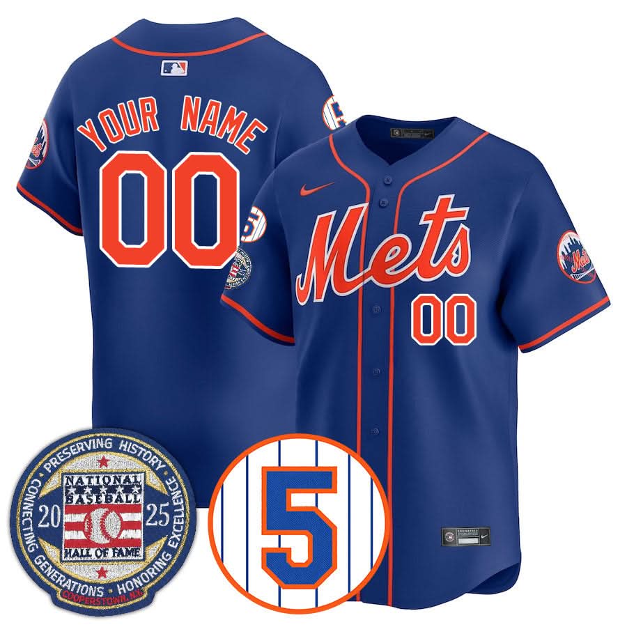 NYM Number Retirement & Hall of Fame Gold Jersey - Stitched
