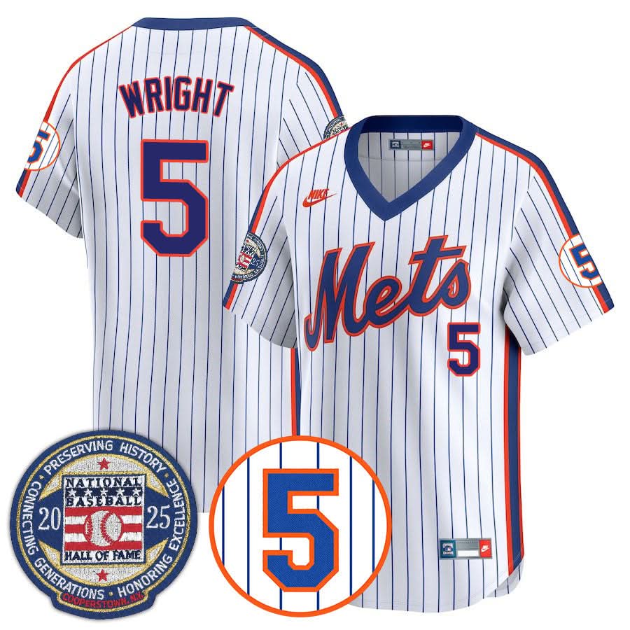 NYM Number Retirement & Hall of Fame Gold Jersey - Stitched