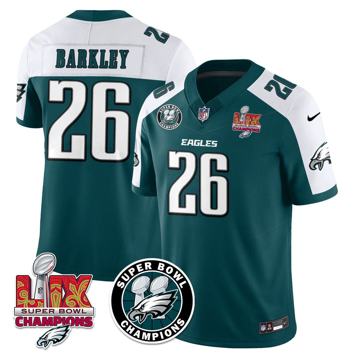 PE Super Bowl LIX Champions Jersey - Stitched