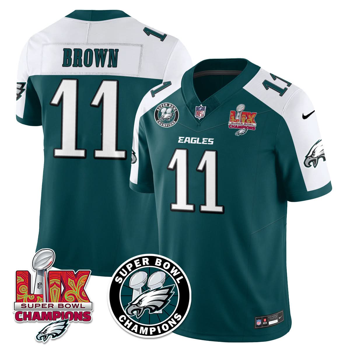 PE Super Bowl LIX Champions Jersey - Stitched