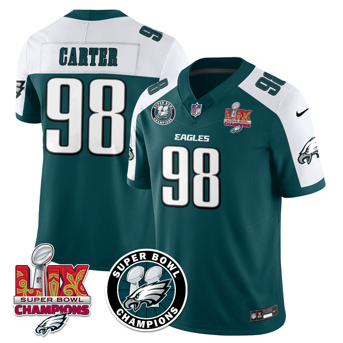 PE Super Bowl LIX Champions Jersey - Stitched