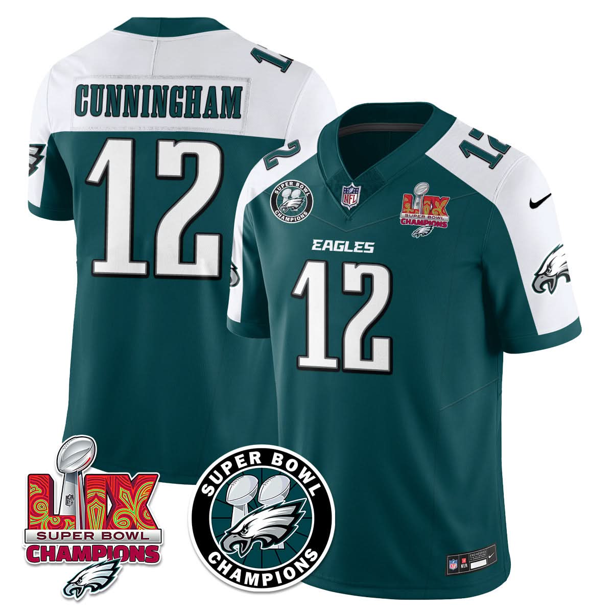 PE Super Bowl LIX Champions Jersey - Stitched