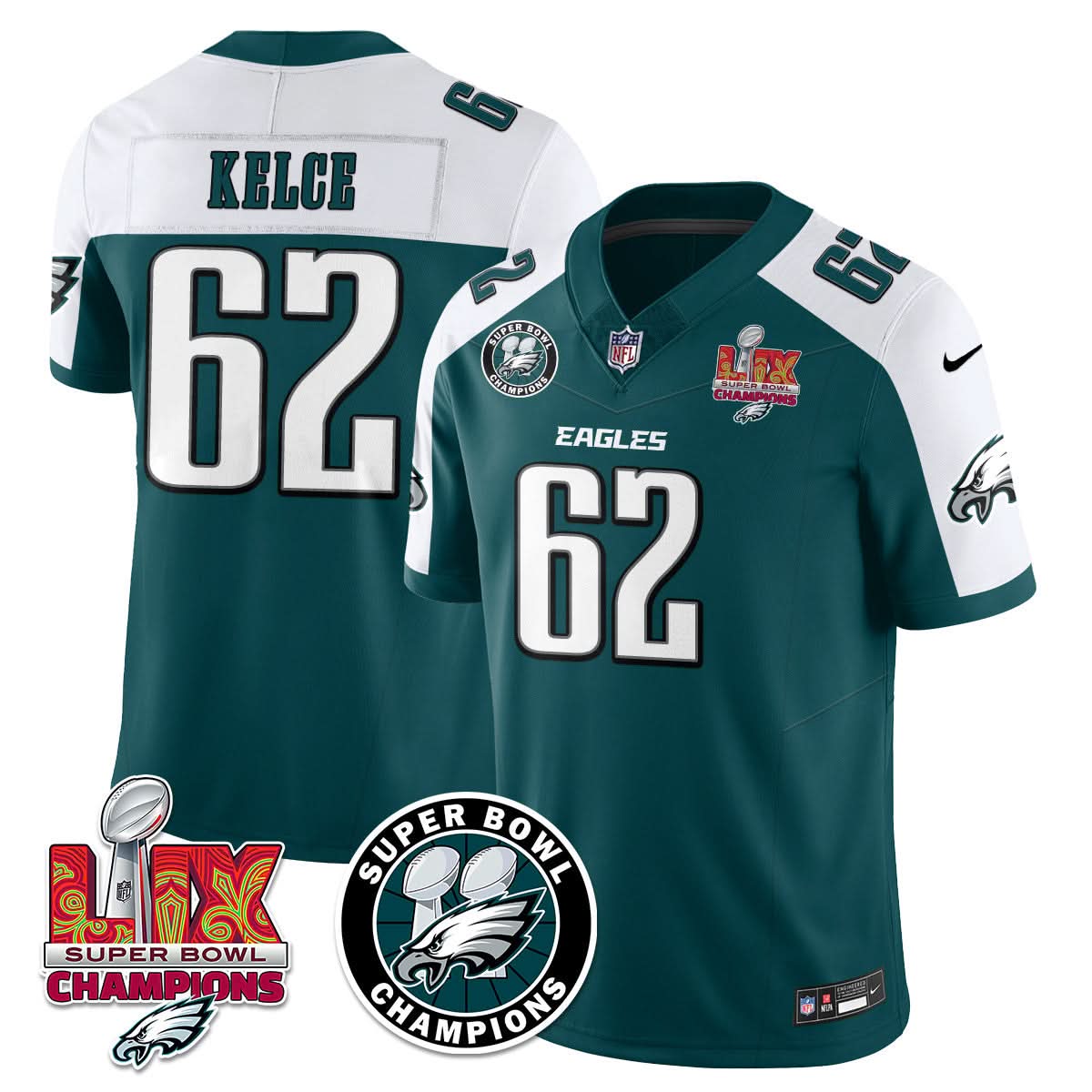 PE Super Bowl LIX Champions Jersey - Stitched