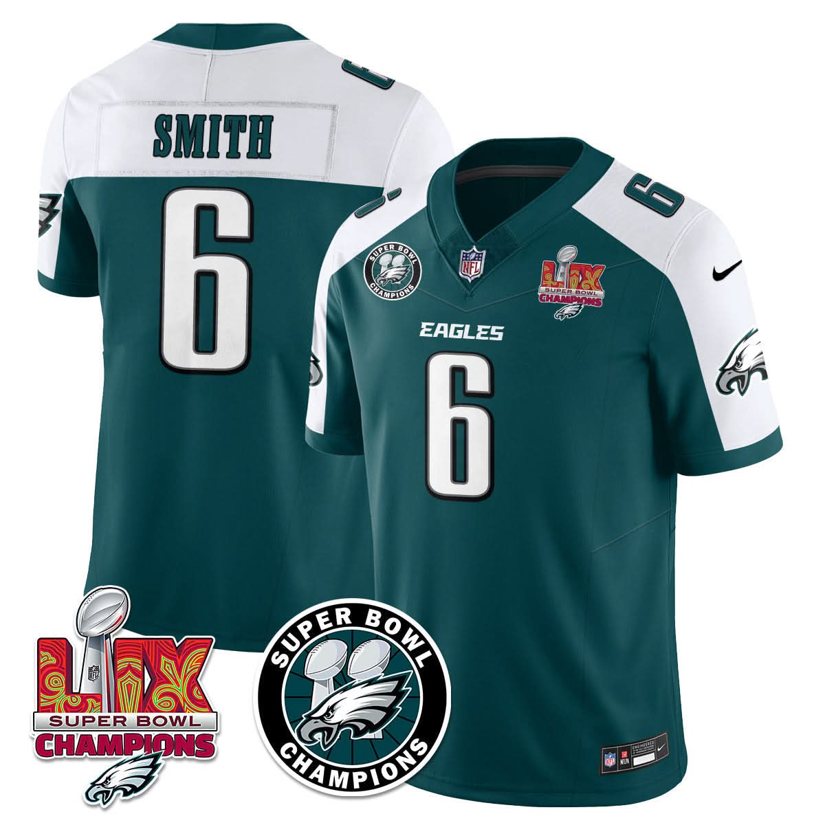 PE Super Bowl LIX Champions Jersey - Stitched