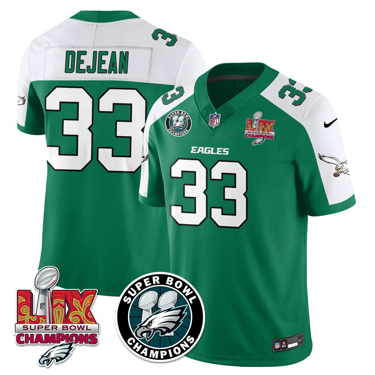 PE Super Bowl LIX Champions Jersey - Stitched