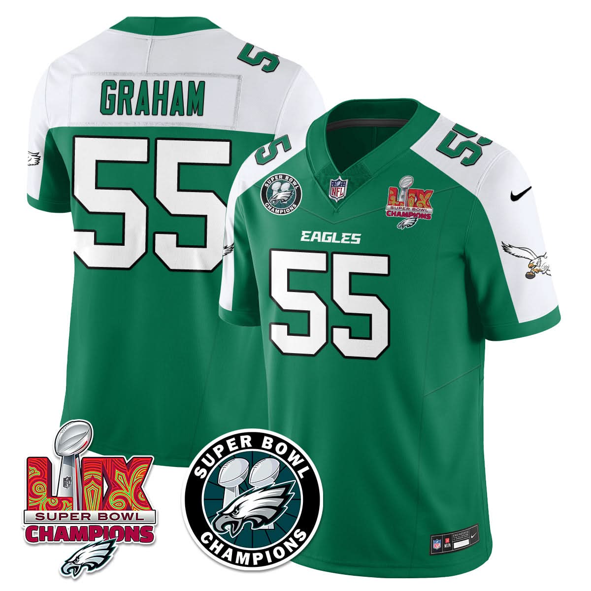 PE Super Bowl LIX Champions Jersey - Stitched