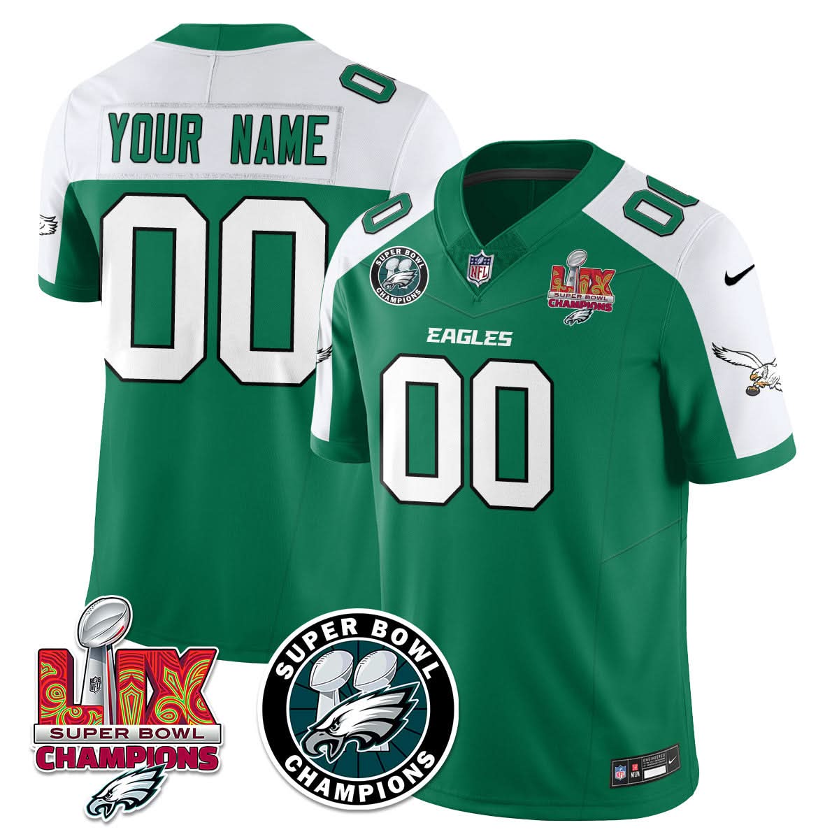 PE Super Bowl LIX Champions Jersey - Stitched