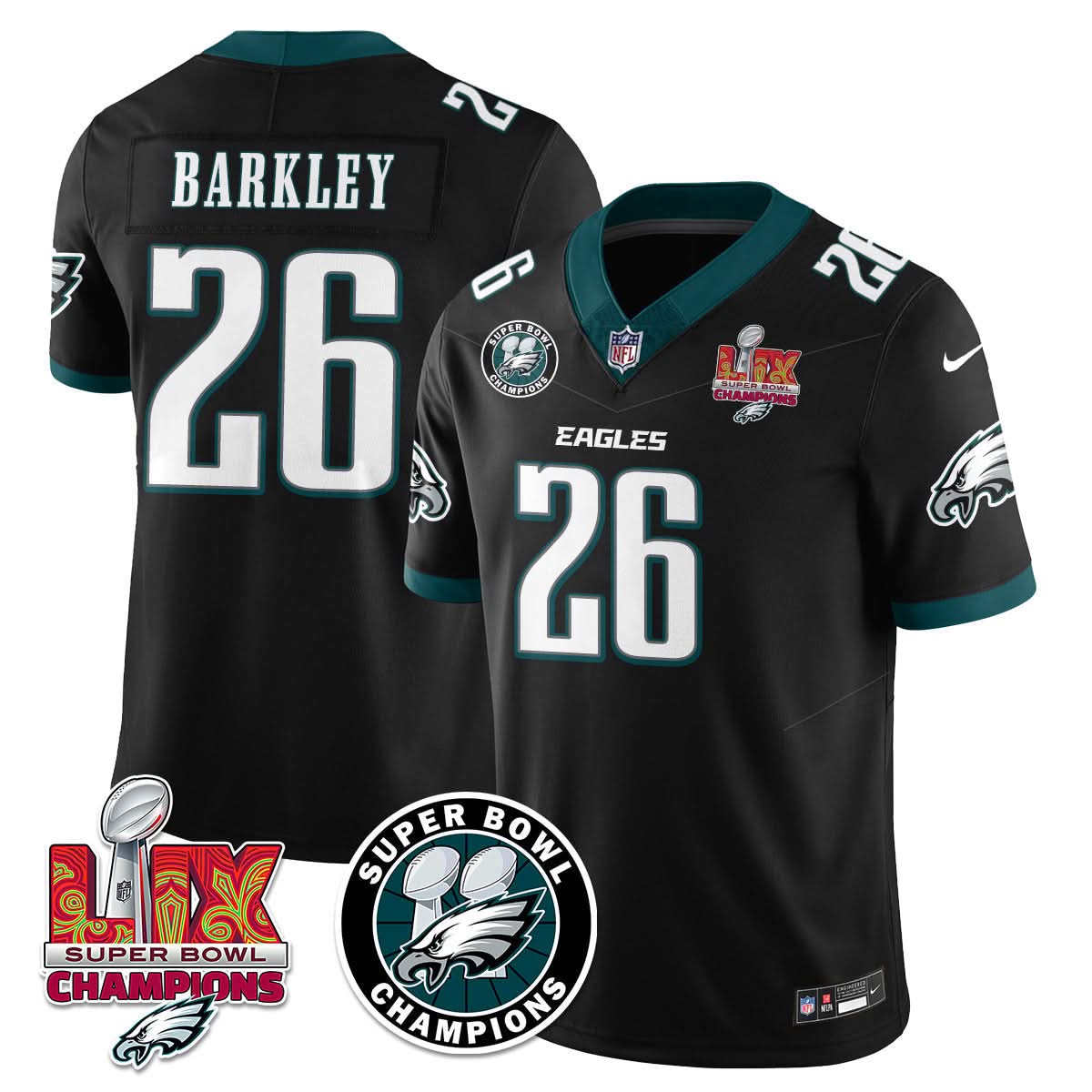 PE Super Bowl LIX Champions Jersey - Stitched
