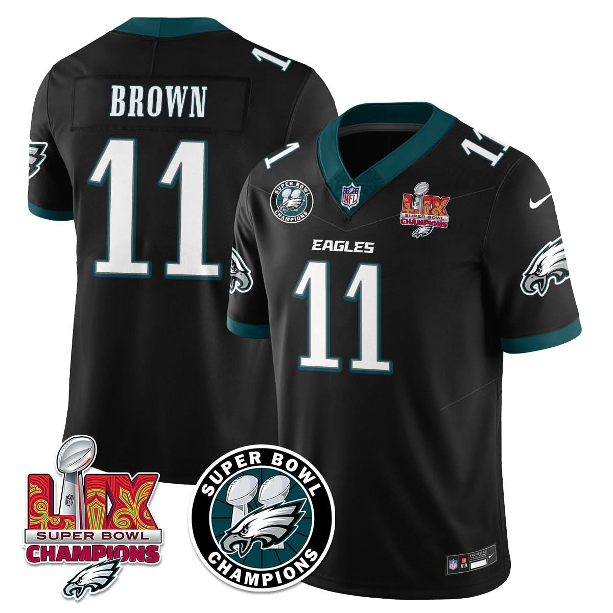 PE Super Bowl LIX Champions Jersey - Stitched