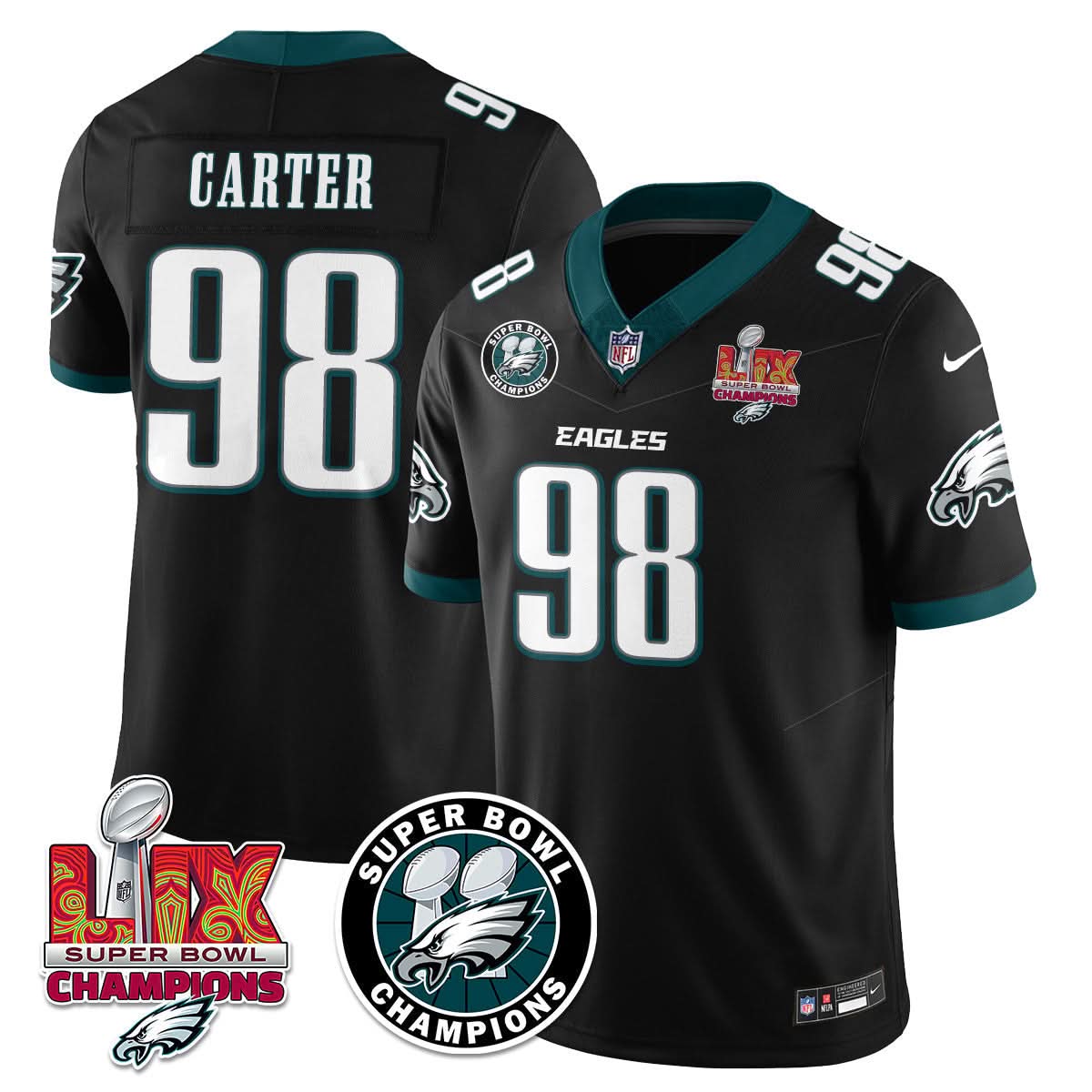 PE Super Bowl LIX Champions Jersey - Stitched