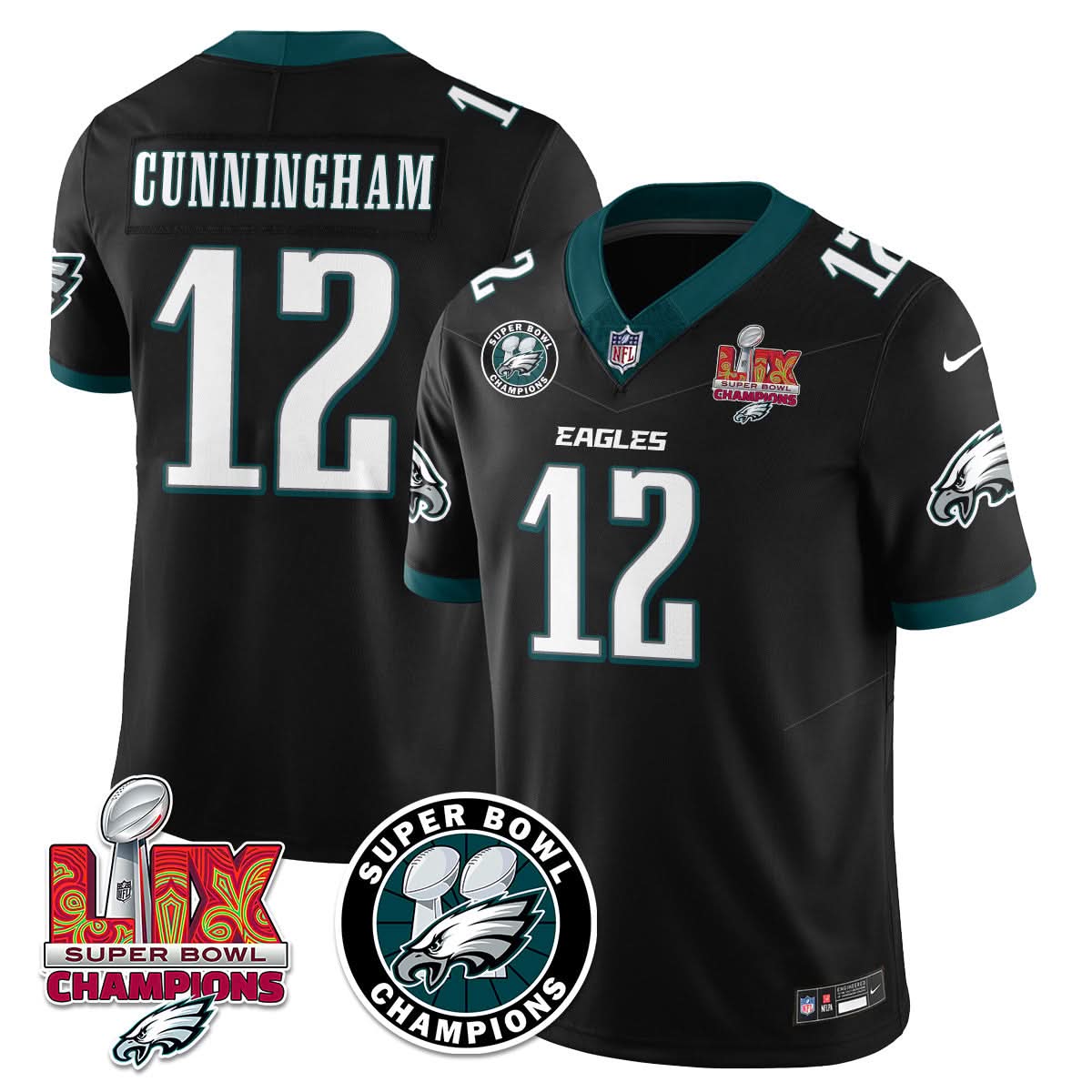 PE Super Bowl LIX Champions Jersey - Stitched