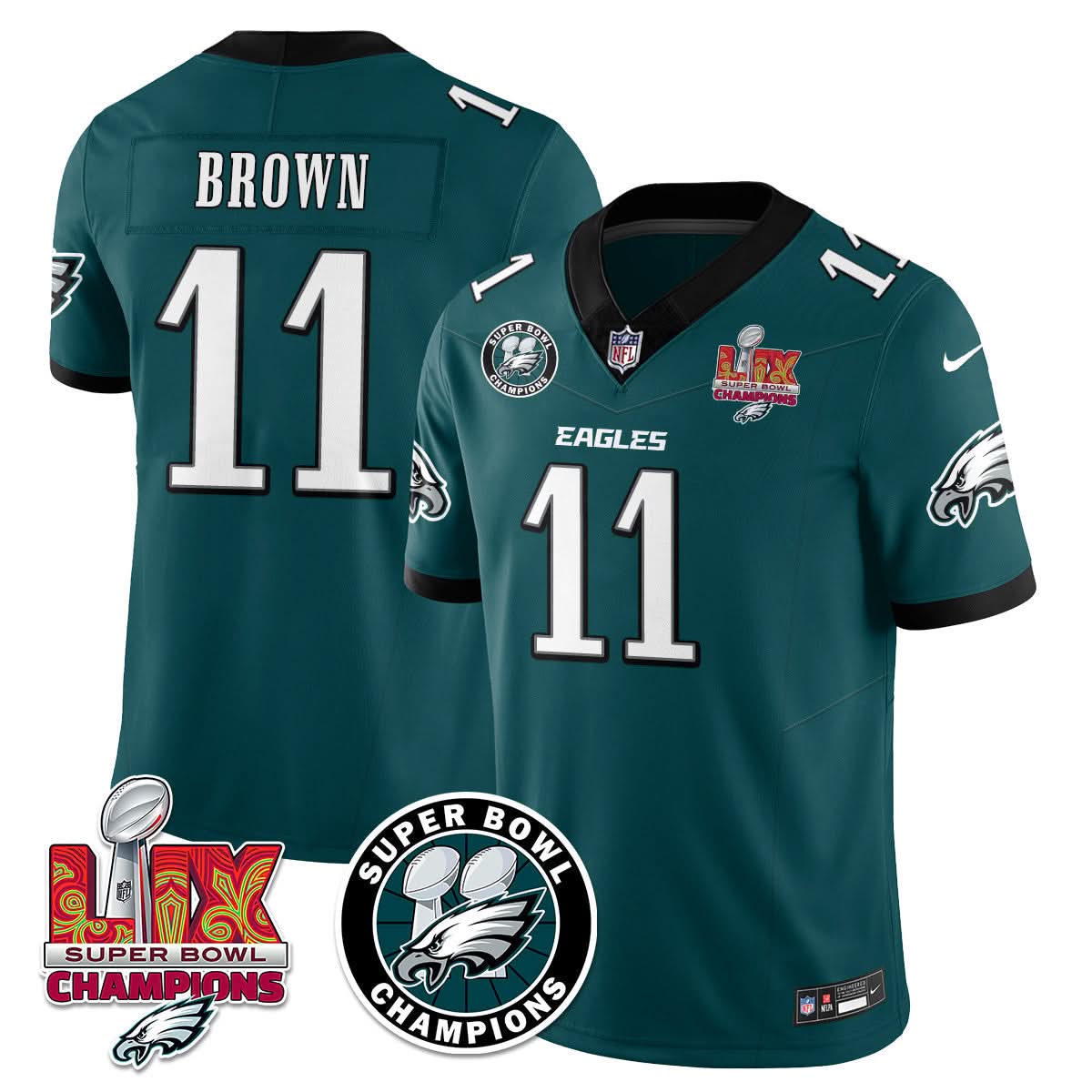 PE Super Bowl LIX Champions Jersey - Stitched