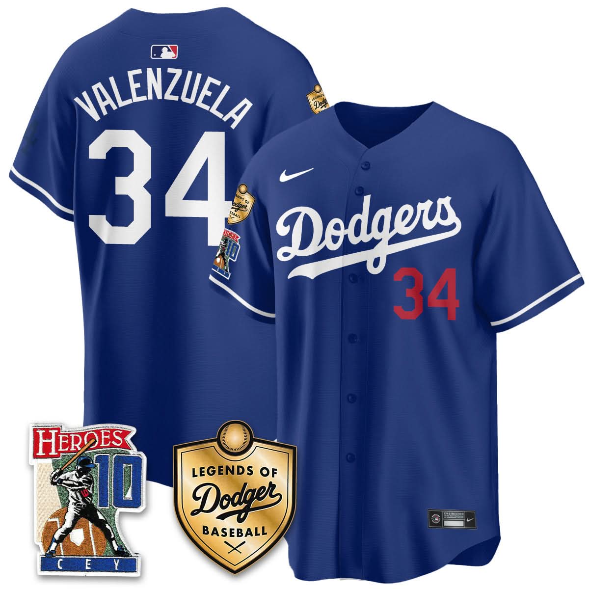 LAD Ron Cey "Legends Of LAD Baseball" Jersey - Stitched