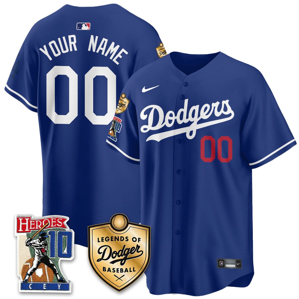 LAD Ron Cey "Legends Of LAD Baseball" Custom Jersey - Stitched