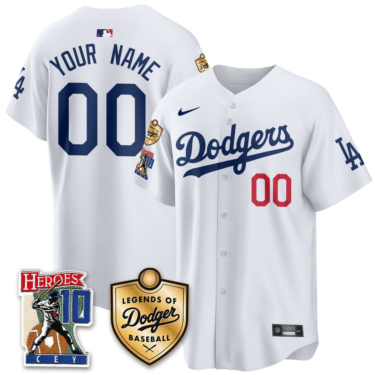 LAD Ron Cey "Legends Of LAD Baseball" Custom Jersey - Stitched