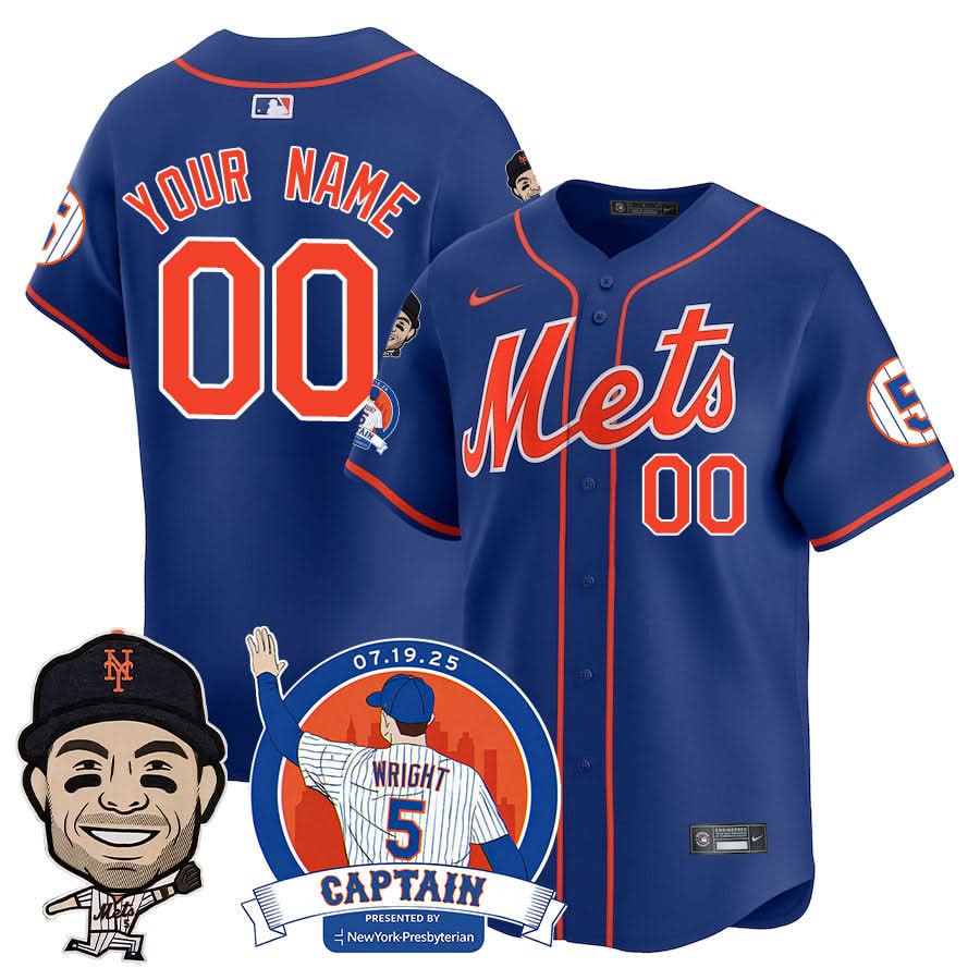 NYM David Wright "NYM Legend" Custom Jersey V2 - Stitched