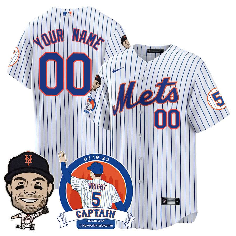 NYM David Wright "NYM Legend" Custom Jersey V2 - Stitched
