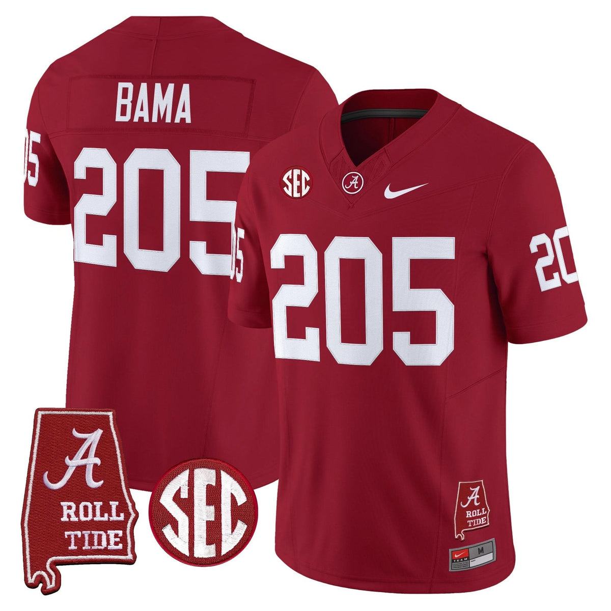 ACT Throwback Vapor Limited Jersey - Alabama Map