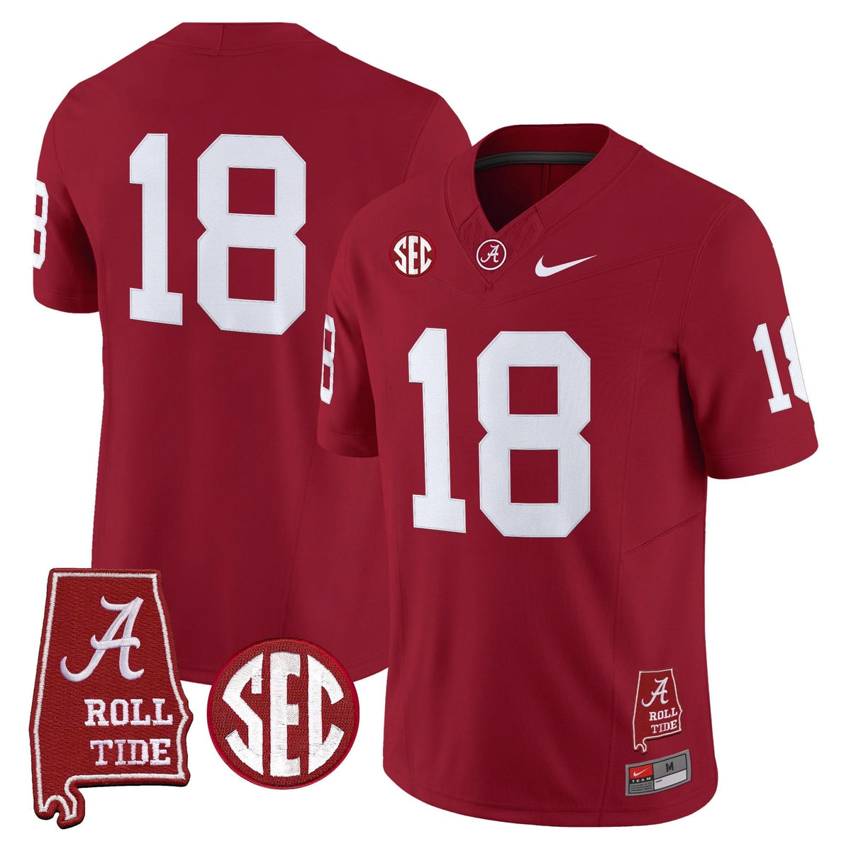 ACT Throwback Vapor Limited Jersey - Alabama Map
