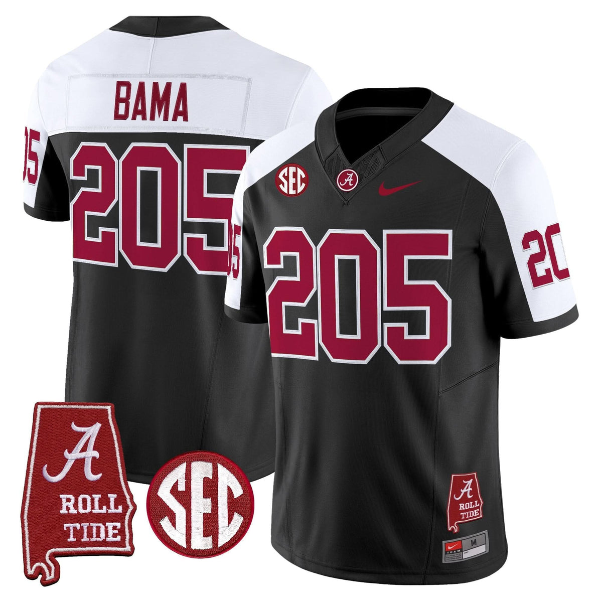 ACT Throwback Vapor Limited Jersey - Alabama Map