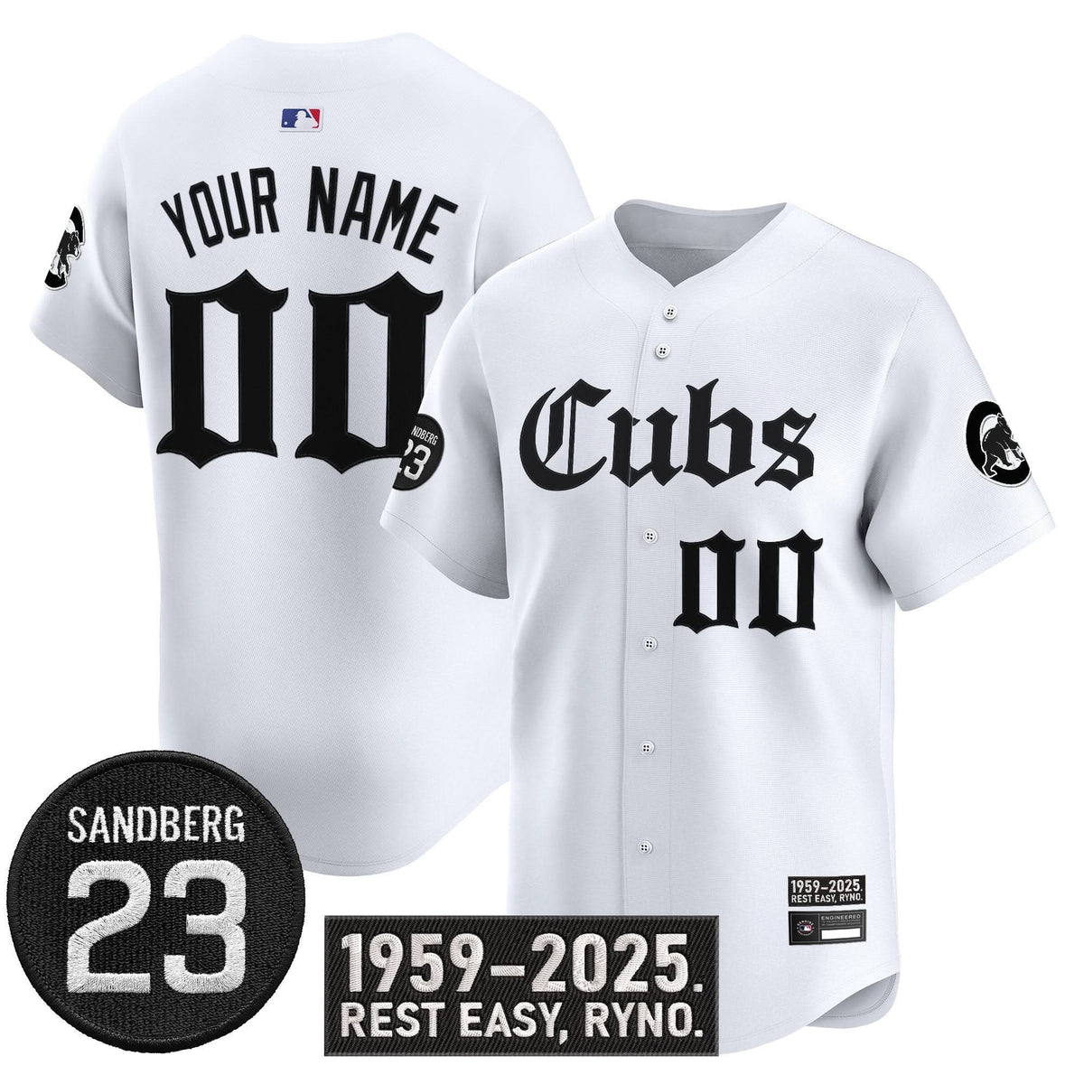 CC 'Ryne Sandberg Tribute' Vapor Premier Limited Custom Jersey - Stitched