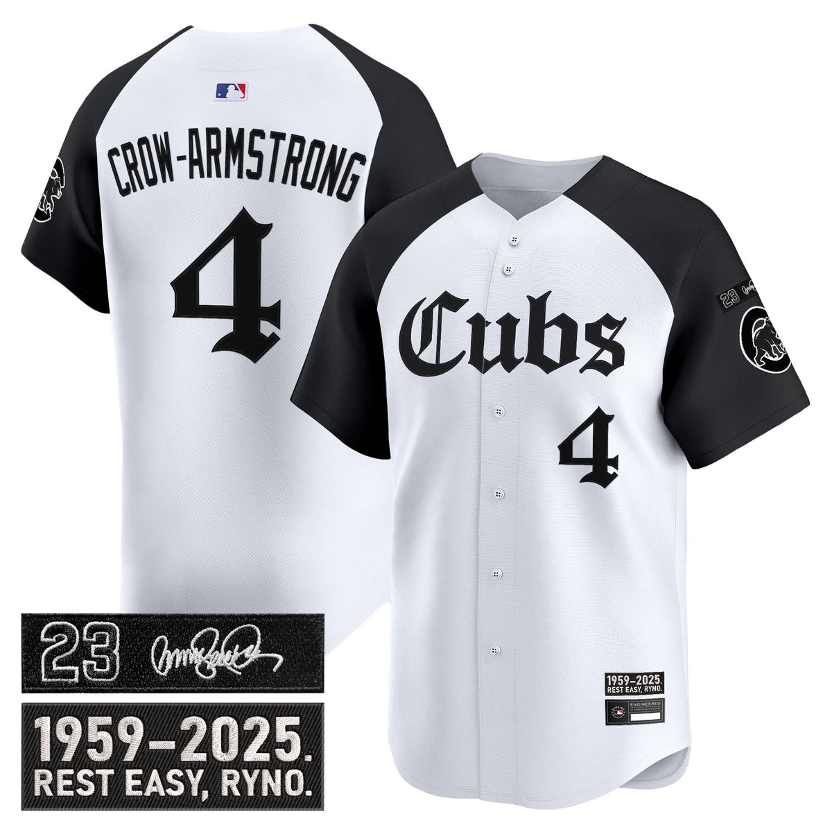 CC 'Ryne Sandberg Tribute' Vapor Premier Limited Jersey - Gothic Edition - Stitched