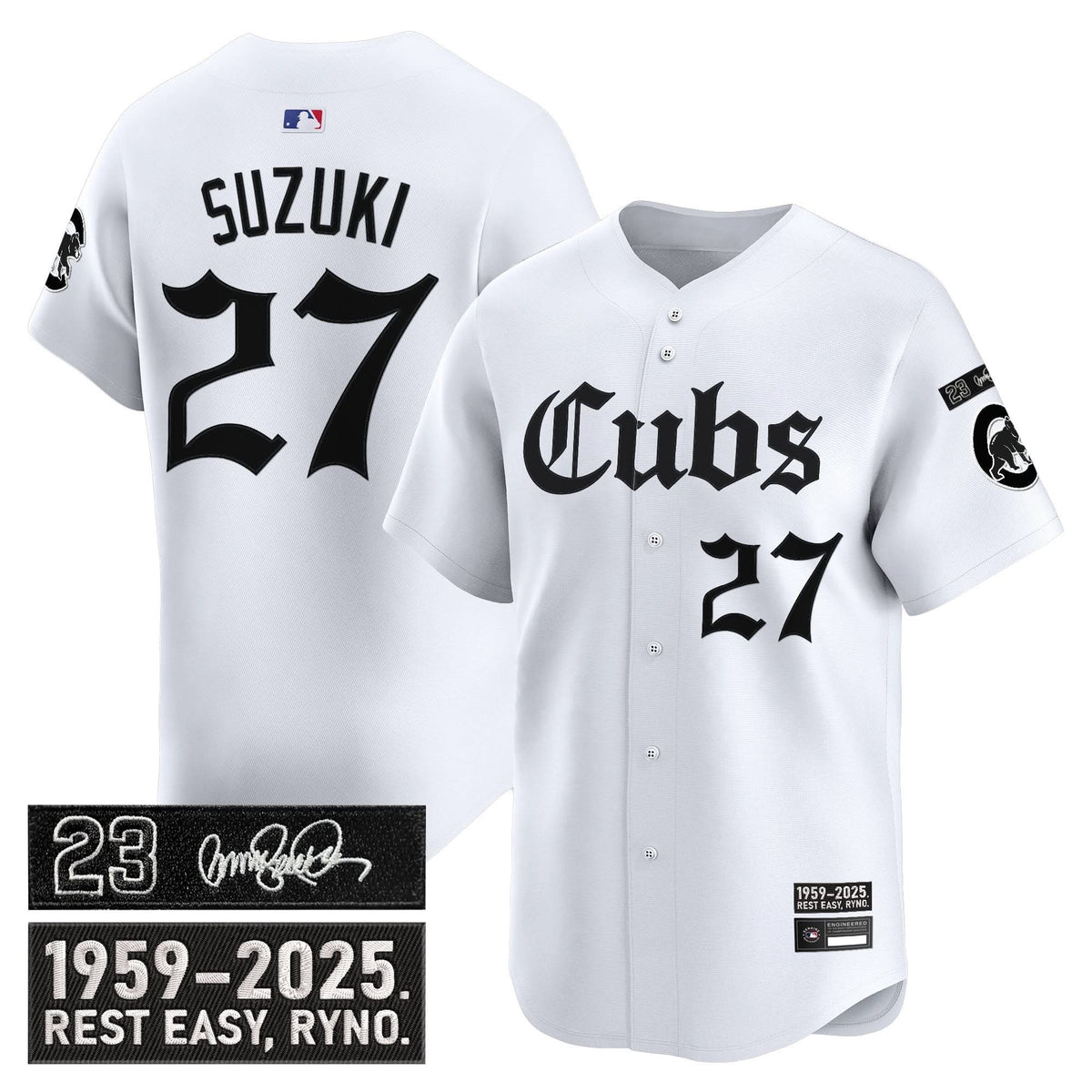 CC 'Ryne Sandberg Tribute' Vapor Premier Limited Jersey - Gothic Edition - Stitched