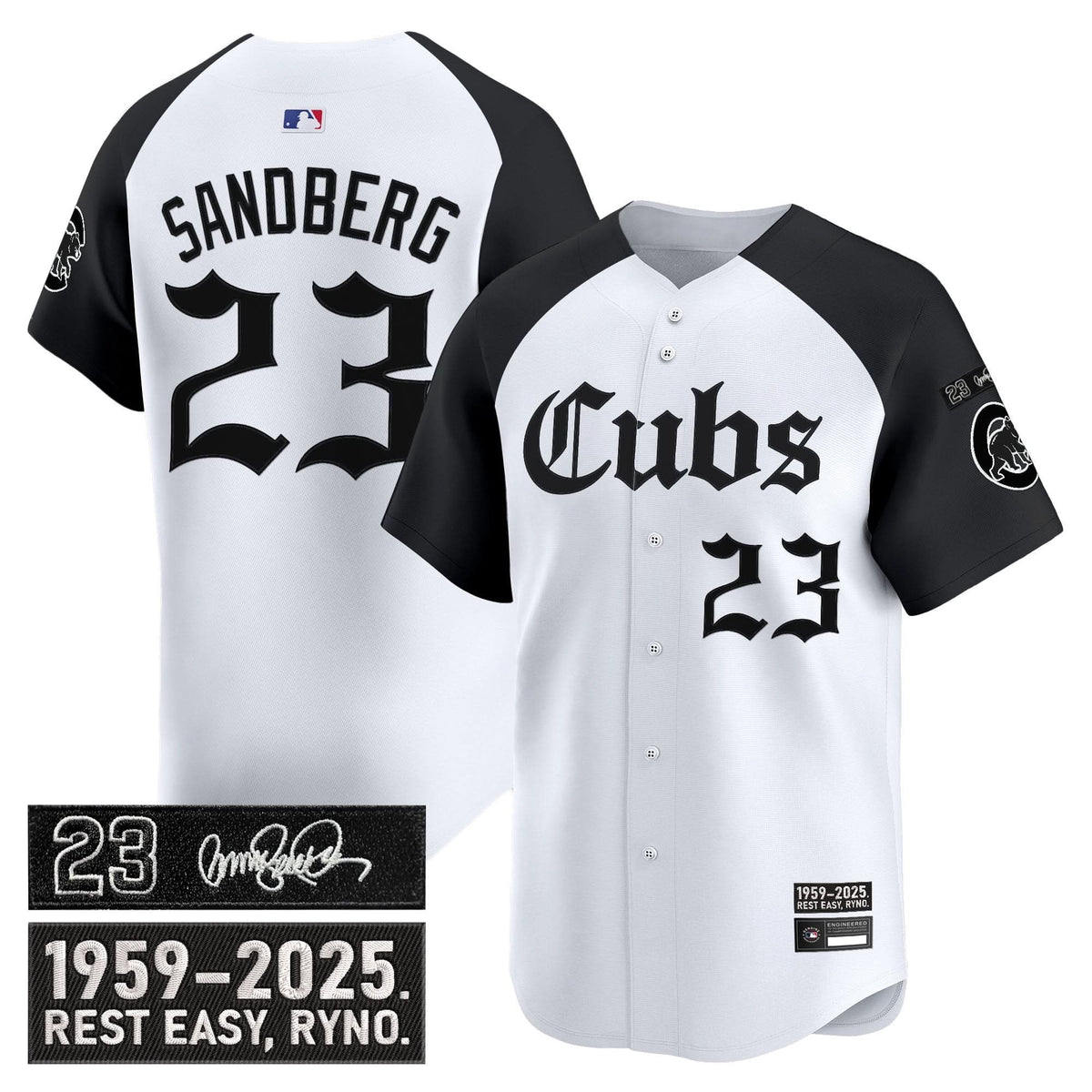 CC 'Ryne Sandberg Tribute' Vapor Premier Limited Jersey - Gothic Edition - Stitched