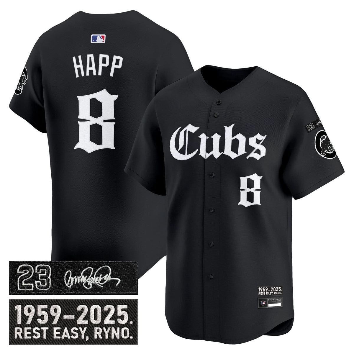CC 'Ryne Sandberg Tribute' Vapor Premier Limited Jersey - Gothic Edition - Stitched