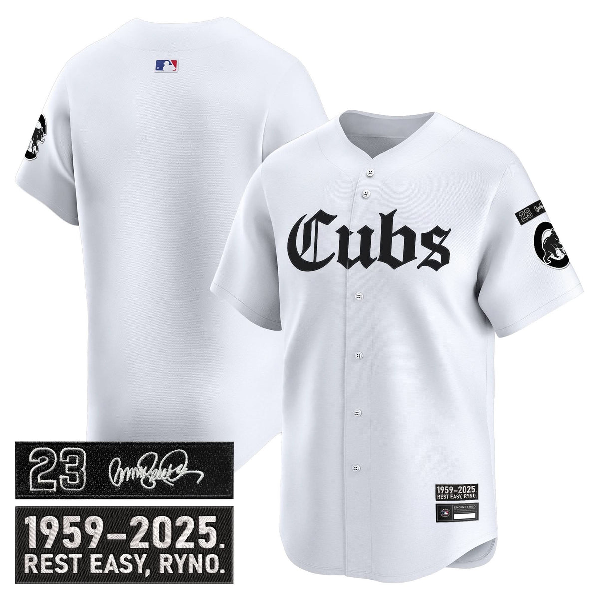 CC 'Ryne Sandberg Tribute' Vapor Premier Limited Jersey - Gothic Edition - Stitched