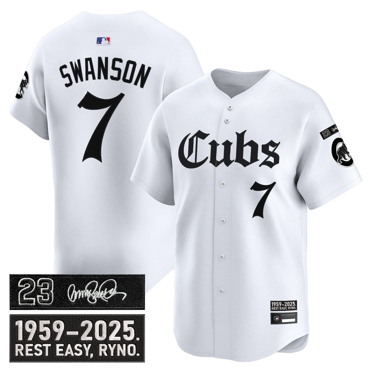 CC 'Ryne Sandberg Tribute' Vapor Premier Limited Jersey - Gothic Edition - Stitched