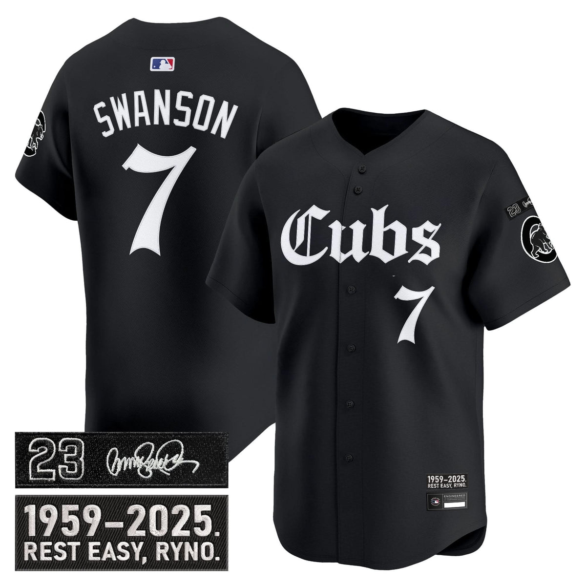 CC 'Ryne Sandberg Tribute' Vapor Premier Limited Jersey - Gothic Edition - Stitched