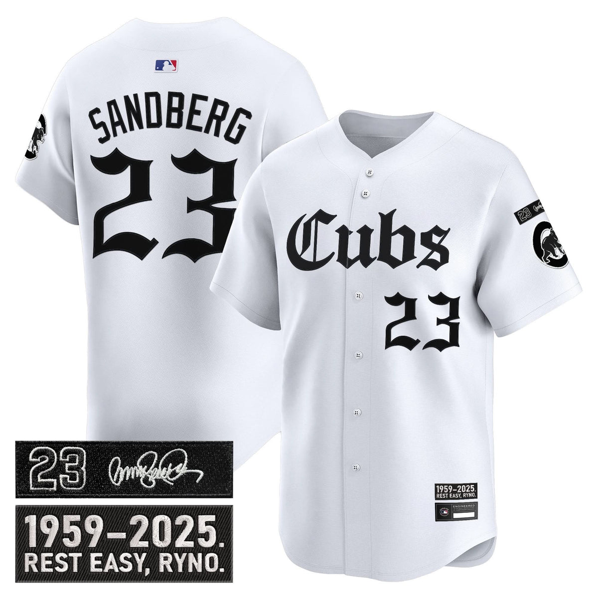 CC 'Ryne Sandberg Tribute' Vapor Premier Limited Jersey - Gothic Edition - Stitched